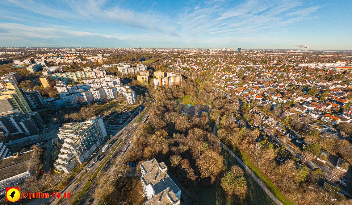 16.01.2023 - Luftbilder vom Marx-Zentrum und Gartenstadt Trudering